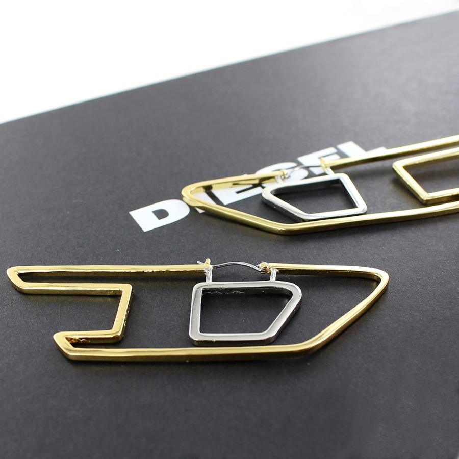DIESEL（ディーゼル） 男性 大きい 大きめ 両耳ピアス ステンレス