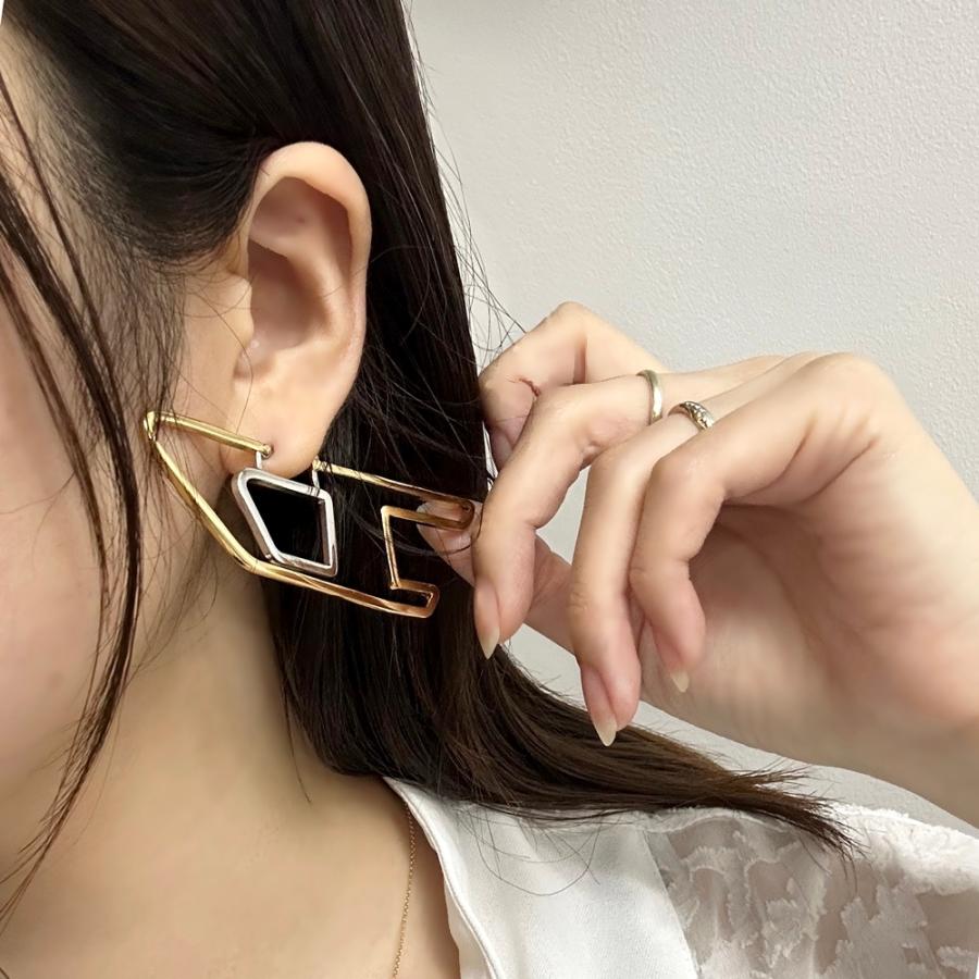 diesel ピアス両耳 DIESEL（ディーゼル） 男性 大きい 大きめ 両耳ピアス ステンレス