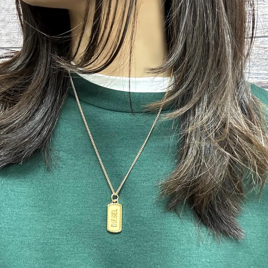 DIESEL ペアネックレス お揃い ディーゼル ネックレス メンズ  