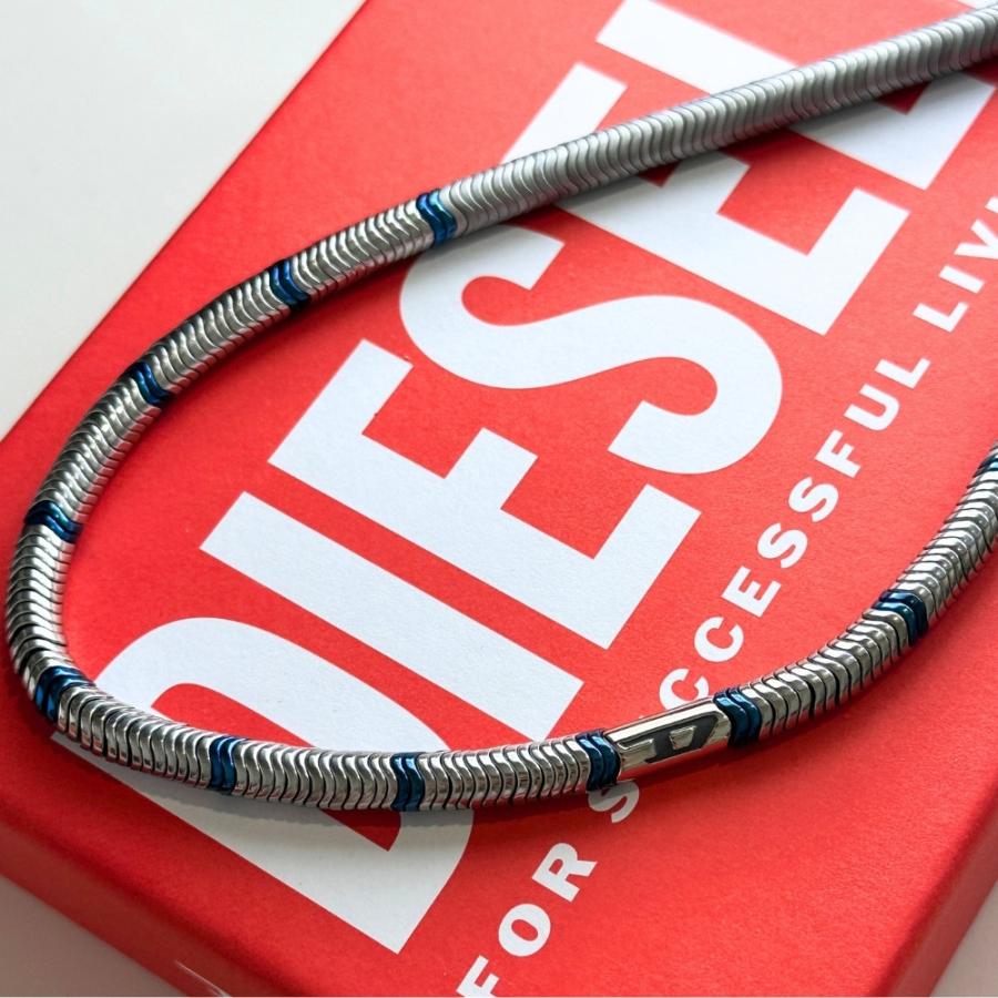 DIESEL ディーゼル ネックレス ユニセックス ステンレス ブルー