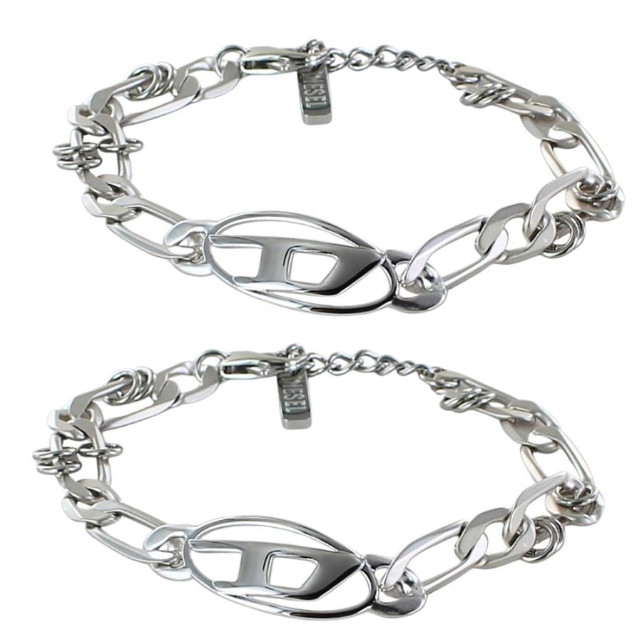 DIESEL（ディーゼル） ペアブレスレット シルバー チェーン