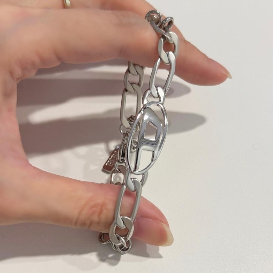 DIESEL（ディーゼル） ペアブレスレット シルバー チェーン