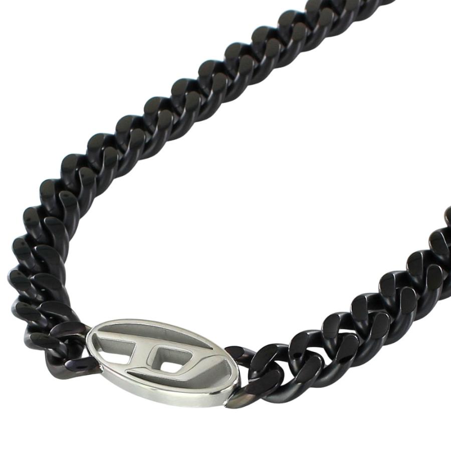 DIESEL（ディーゼル） ネックレス メンズ 太め チェーン ブラック