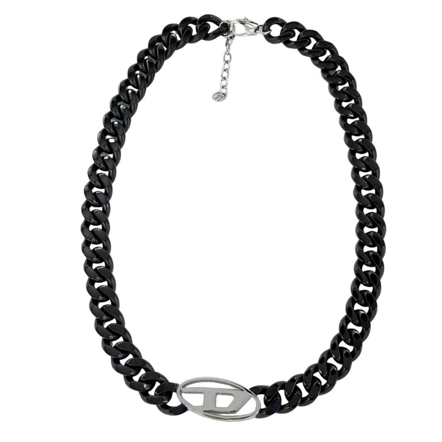 DIESEL（ディーゼル） ネックレス メンズ 太め チェーン ブラック