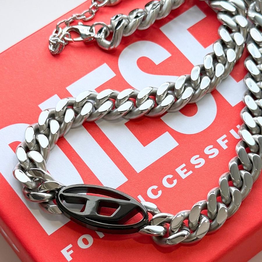 DIESEL（ディーゼル） チェーンネックレス メンズ レディース シルバー