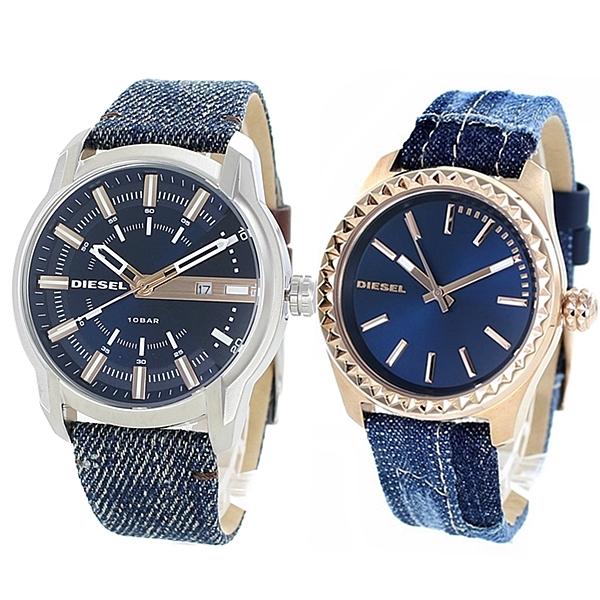 国内配送 ディーゼル ペアウォッチ メンズ レディース ブルー デニムベルト Dz1769dz5510 腕時計 安いそれに目立つ Allotment Dasanit Org