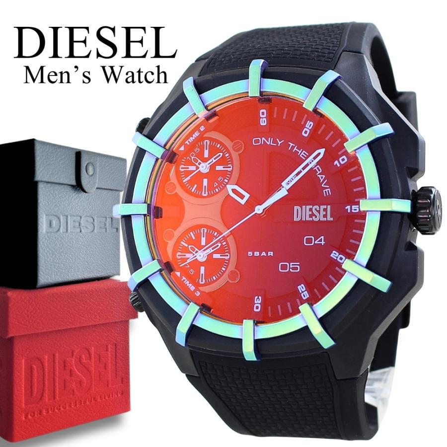 DIESEL（ディーゼル） 腕時計 メンズ オレンジ文字盤 偏光ガラス