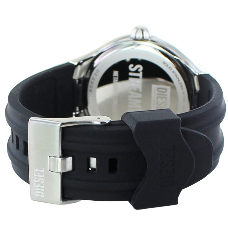 DIESEL（ディーゼル） 腕時計 メンズ レッド文字盤 ブラック ラバー