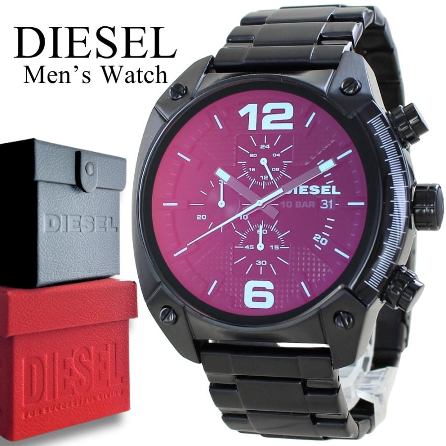 DIESEL 腕時計　DZ4316 ディーゼル 腕時計 オーバーフロー DZ4316 ブラック×ブラック - 腕時計