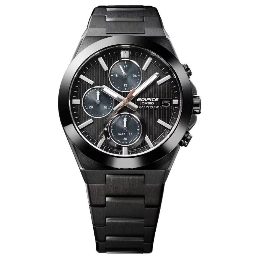 日本未発売 カシオ CASIO エディフィス ソーラー 100m防水 ブラックIP EFS-S650DC-1A  爆買 成人 卒業 入学の画像