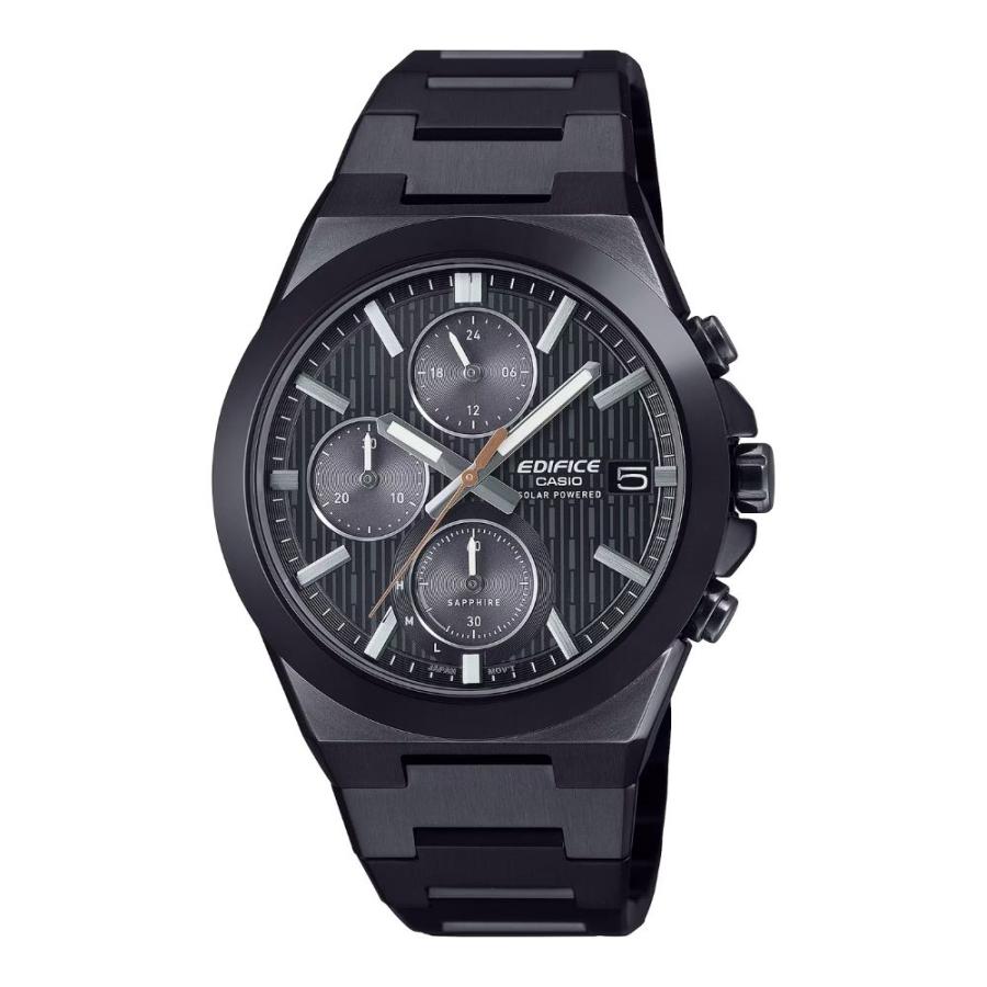 日本未発売 カシオ CASIO エディフィス ソーラー 100m防水 ブラックIP EFS-S650DC-1A  爆買 成人 卒業 入学の画像