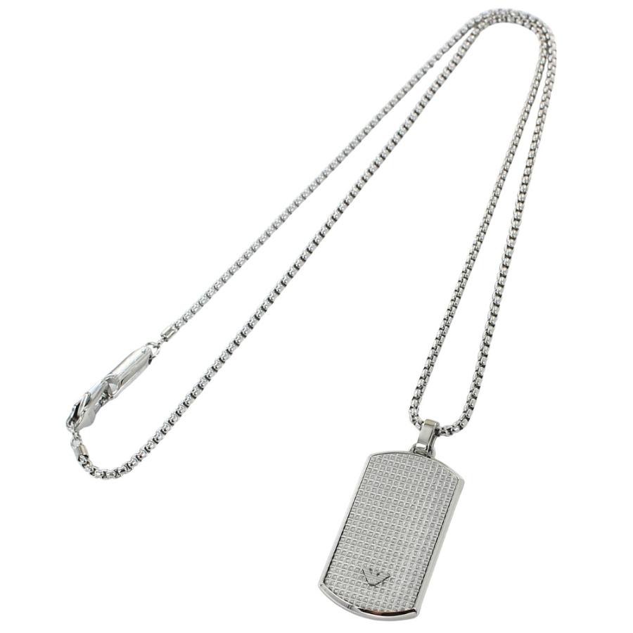 美品　エンポリオアルマーニ　ARMANI ネックレス　ダブルチェーン　シルバー EMPORIO ARMANI エンポリオアルマーニ ネックレス メンズ