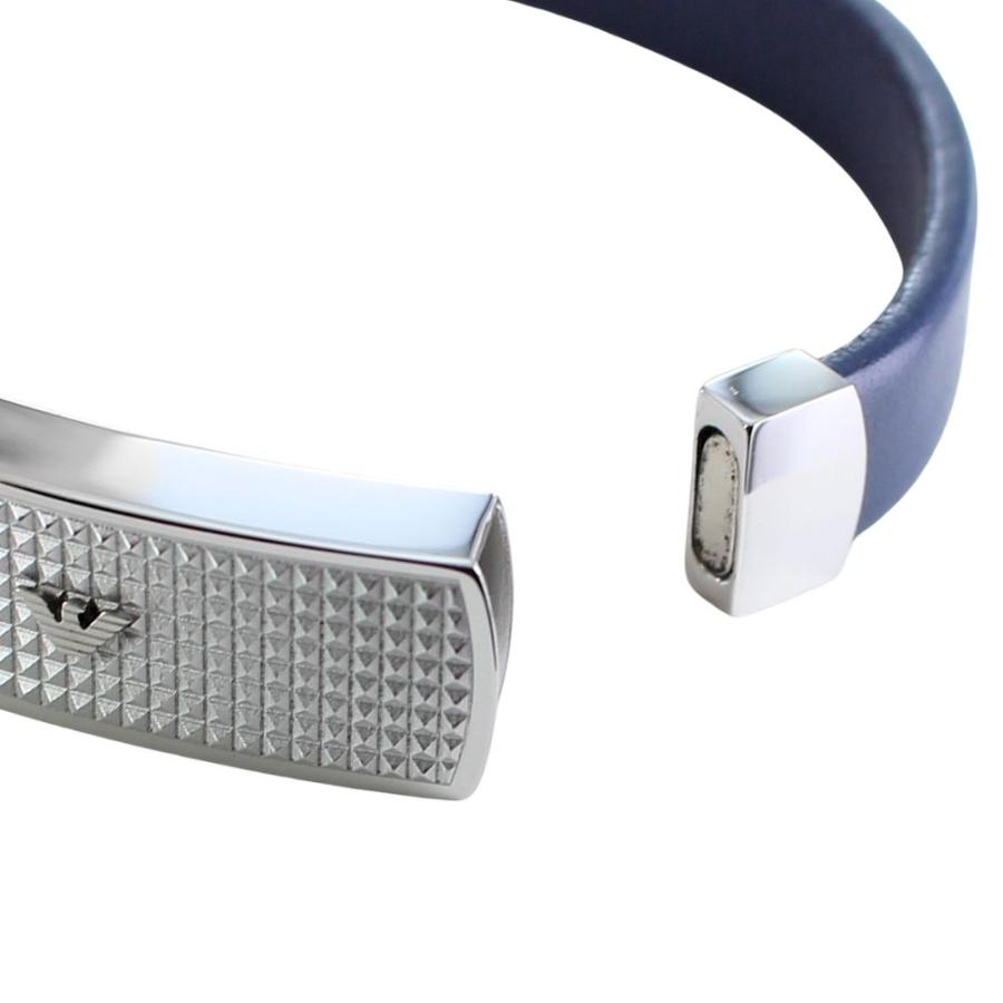 EMPORIO ARMANI ペアブレスレット 大人 ブランド レザー メンズ