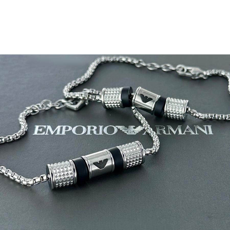 EMPORIO ARMANI ペアブレスレット エンポリオアルマーニ ステンレス 