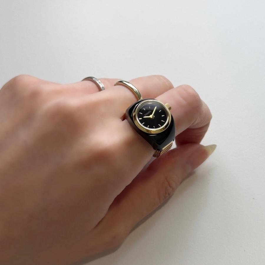 フォッシル リングウォッチ レディース おしゃれ かわいい 指時計 伸縮バンド  爆買 成人 卒業 入学 | FOSSIL | 06