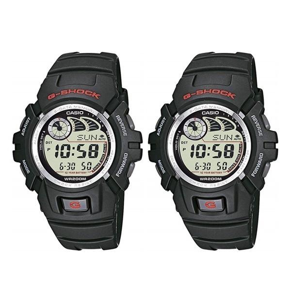 10年電池機能 カシオ G-SHOCK Gショック ペアウォッチ おそろい 同じサイズ 2本組 デジタル 多機能 防水 黒 G-2900F-1G-2900F-1 腕時計 誕生日 プレゼント｜primewatch