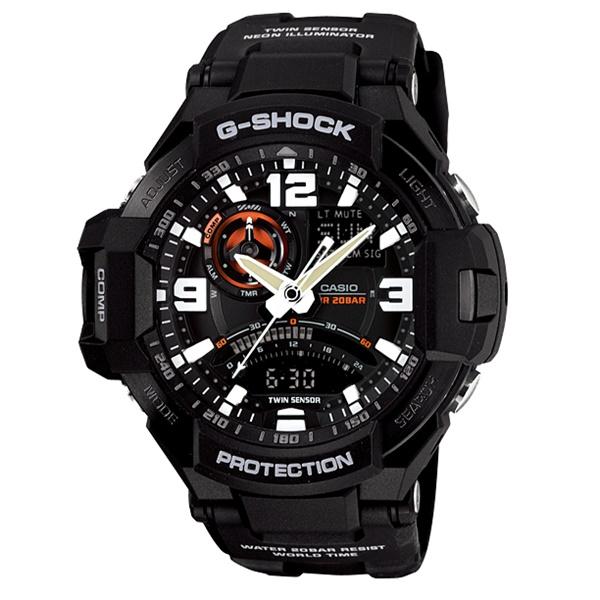 G-SHOCK Gショック メンズ スカイコックピット 防水 アナデジ   GA-1000-1A 腕時計 誕生日 プレゼント｜primewatch