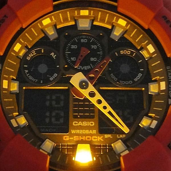G-SHOCK カシオ Gショック メンズ アナログデジタル レッド GA-100B