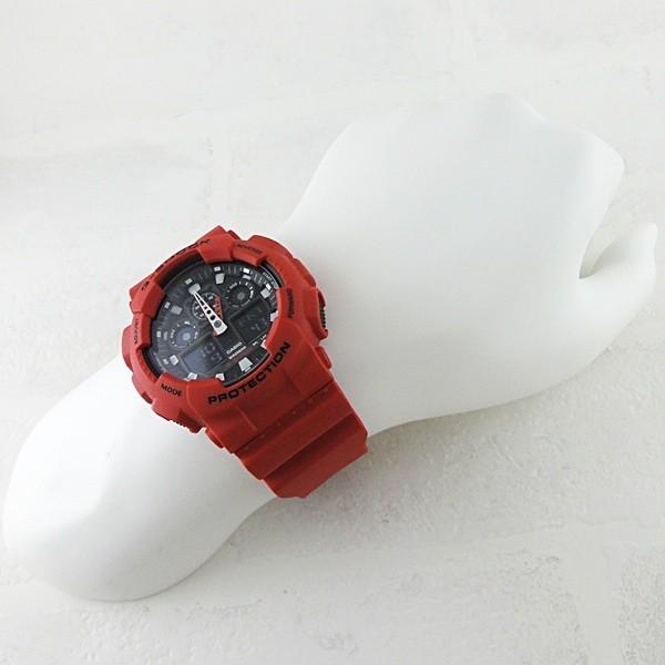 G-SHOCK カシオ Gショック メンズ アナログデジタル レッド GA-100B