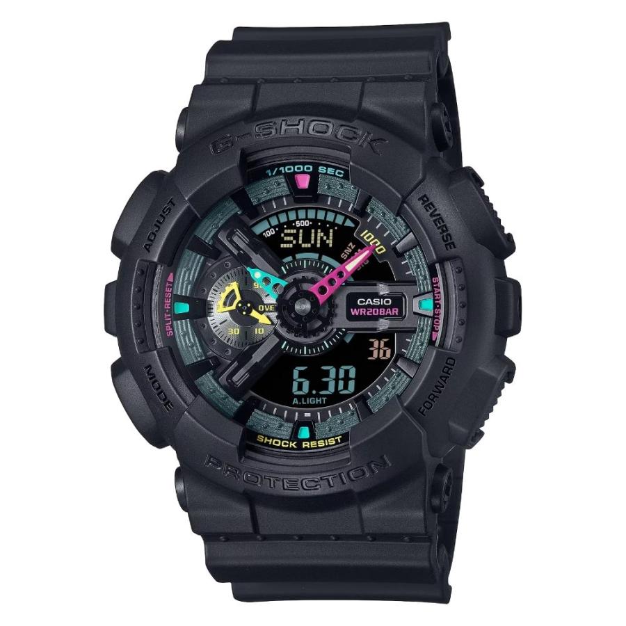 G-SHOCK カシオ 腕時計 アナデジ ブラック 20気圧防水 ビジネス