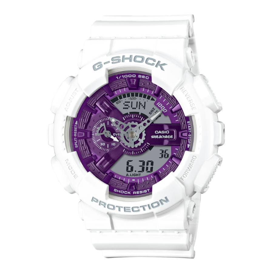 G-SHOCK メンズ 腕時計 ホワイト パープル アナデジ 200m防水 カシオ
