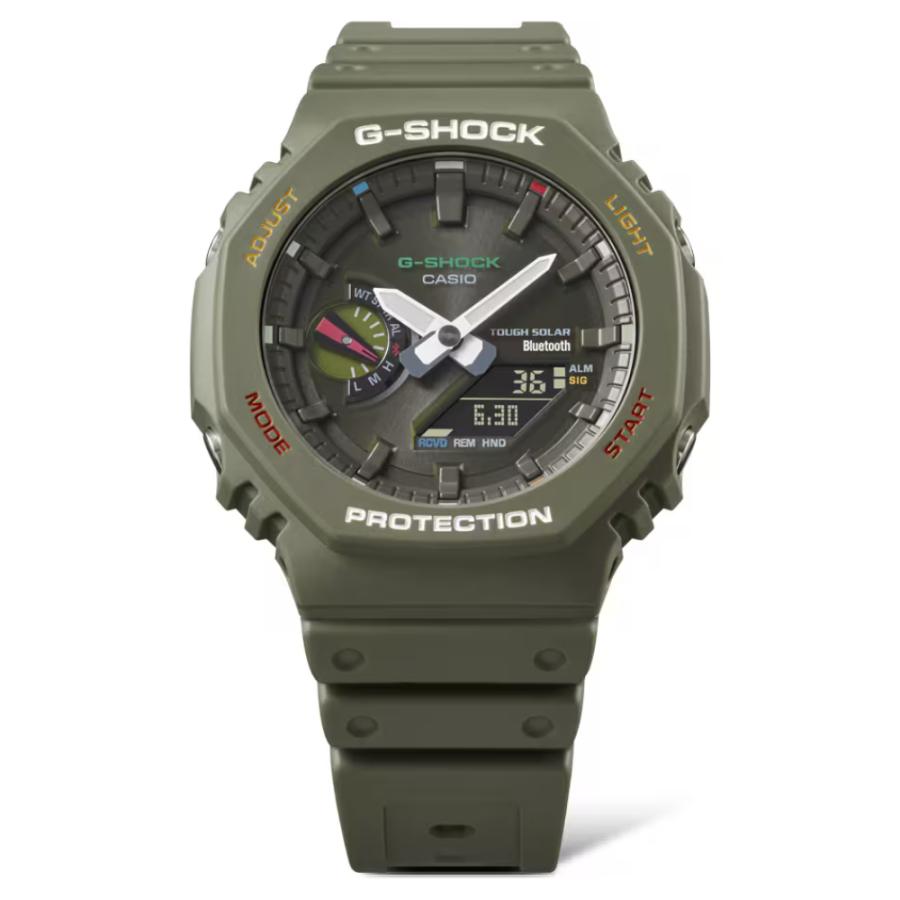 CASIO G-SHOCK オクタゴン カーキ 腕時計 G-SHOCK メンズ 腕時計 ソーラー Bluetooth カーキグリーン オクタゴン