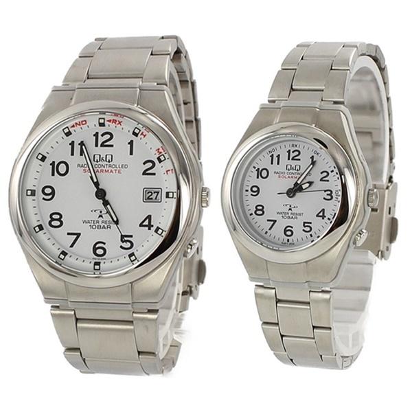 電波ソーラーペア ウォッチ 国内正規品 選べる10ペア 腕時計 メンズ レディース CITIZEN シチズン Q&Q キューアンドキュー アナデジ 電池交換不要 電波受信