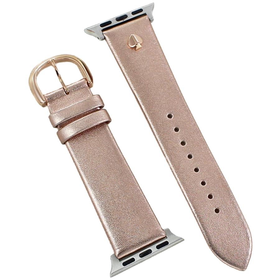 kate spade Applewatch38/40mm ベルト Black Leather Pearl Appliqué 38/40mm Band For Apple Watch