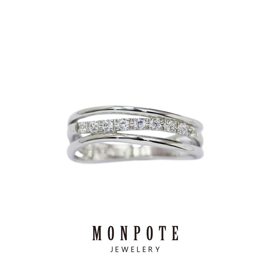 指輪 レディース モンポット シルバーリング 大きいサイズ 13号