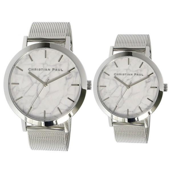 特典付き クリスチャンポール 時計 ペアウォッチ 43mm 35mm MRM-03MRML-03 腕時計 手表 誕生日  爆買 成人 卒業 入学