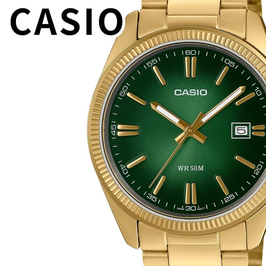 CASIO カシオ 腕時計 デジタル メンズ レディース キッズ グリーン MTP  