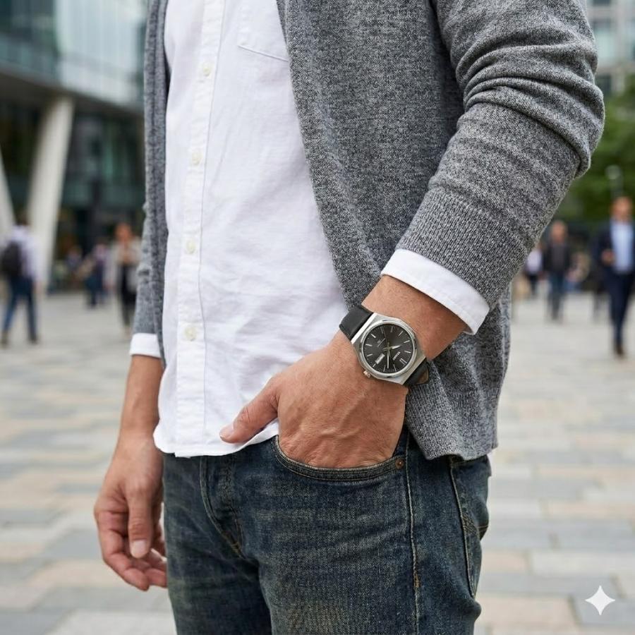 CASIO（カシオ） 腕時計 メンズ レディース 八角ケース レザー 収納