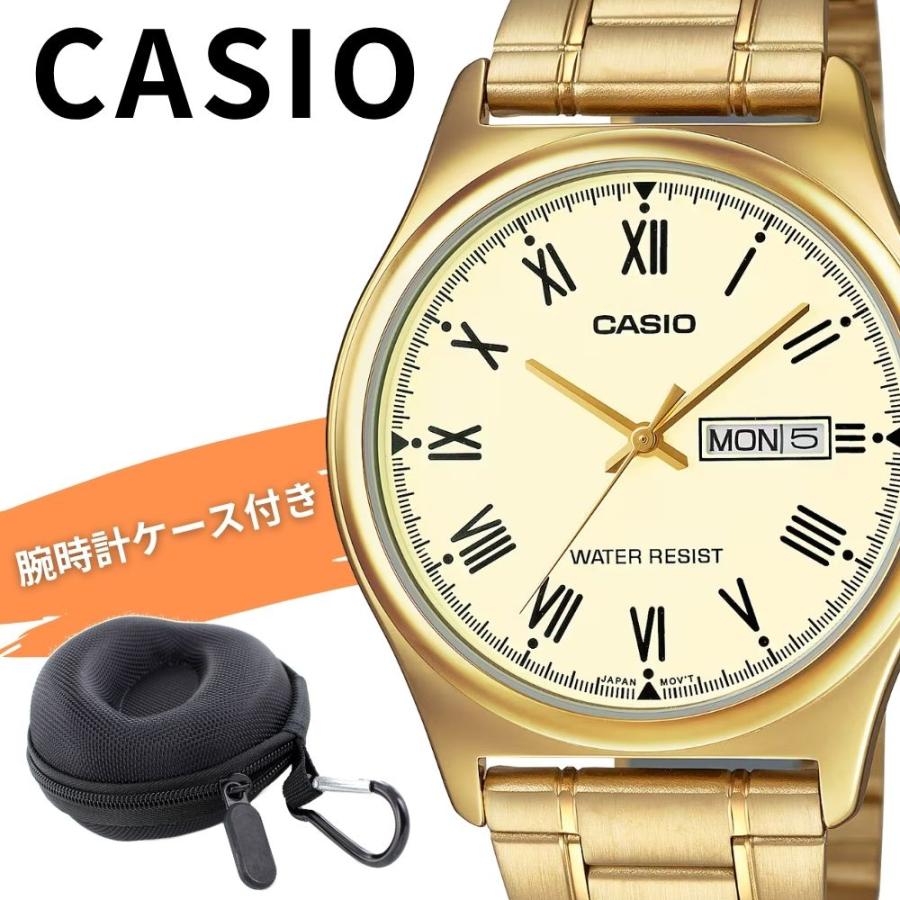 CASIO（カシオ） 腕時計 メンズ シンプル ゴールド プレゼント 男性