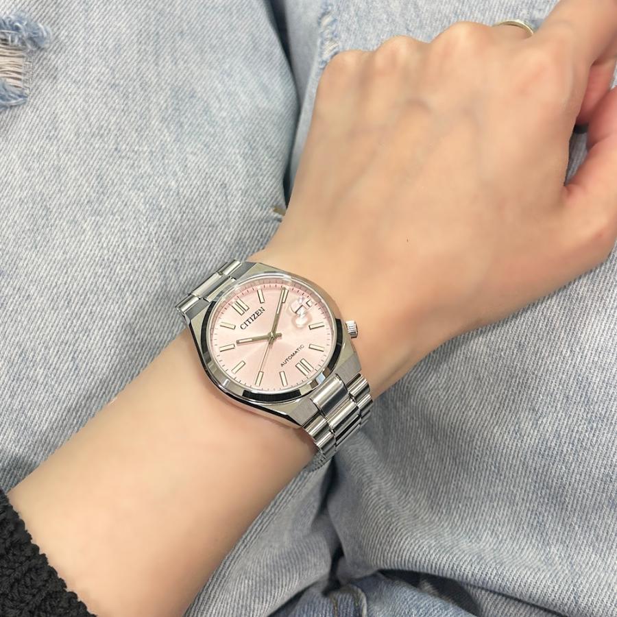 シチズン　ツヨサ 海外モデル 未使用革ベルト付 極美品　最終値下げ CITIZEN（シチズン） 自動巻き腕時計 TSUYOSA つよさ ピンク