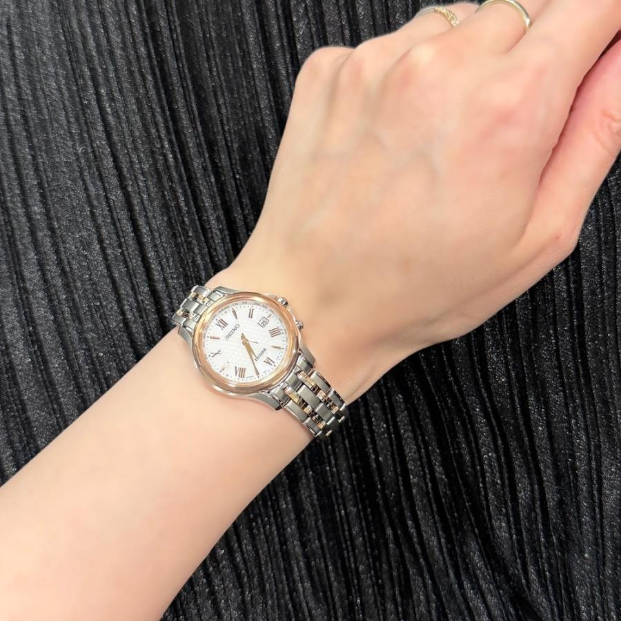 DOLCE ＆ EXCELINE 正規品 セイコー ペアウォッチ 電波ソーラー 銀婚式