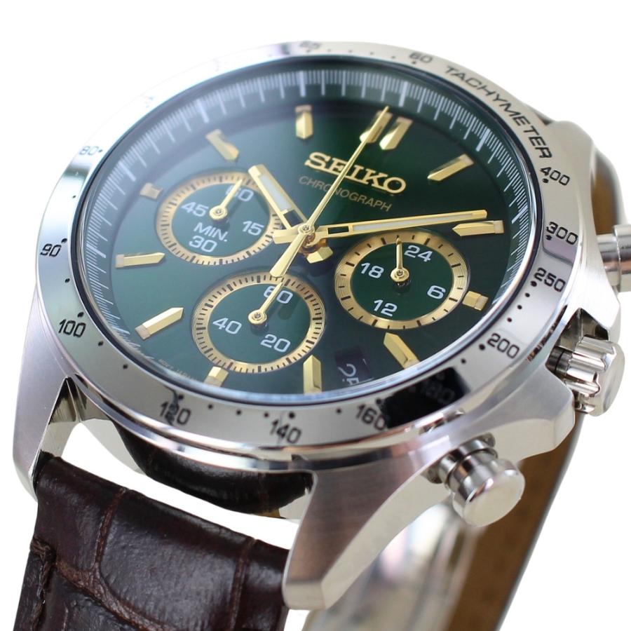 国内正規品 セイコー 腕時計 手表 メンズ 多機能ウォッチ スピリット グリーン ダークブラウン レザー  爆買 成人 卒業 入学 | SEIKO SELECTION | 04