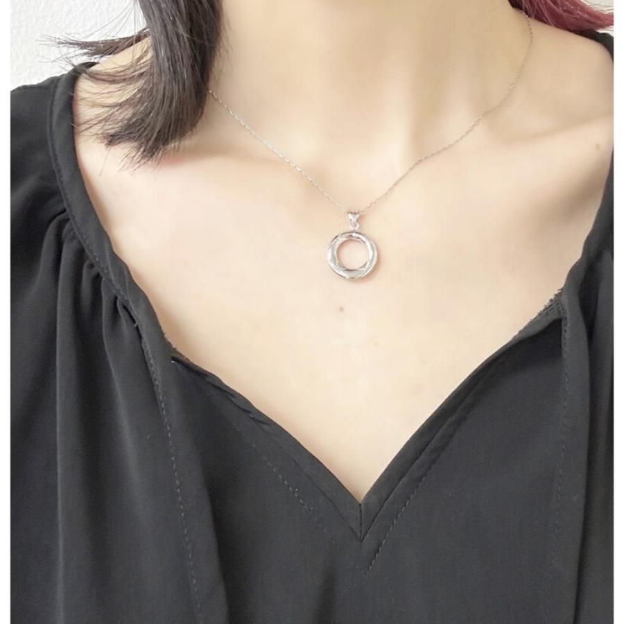 ショッパー付き 正規品 ウノアエレ ネックレス ホワイトゴールド 18金 K18 18K 爆買 成人 卒業 入学_7