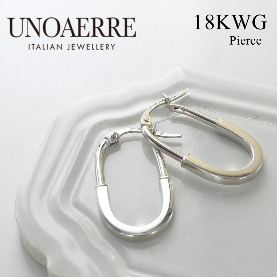 UNOAERRE（ウノアエレ） 正規品 ショッパー付き フープピアス K18
