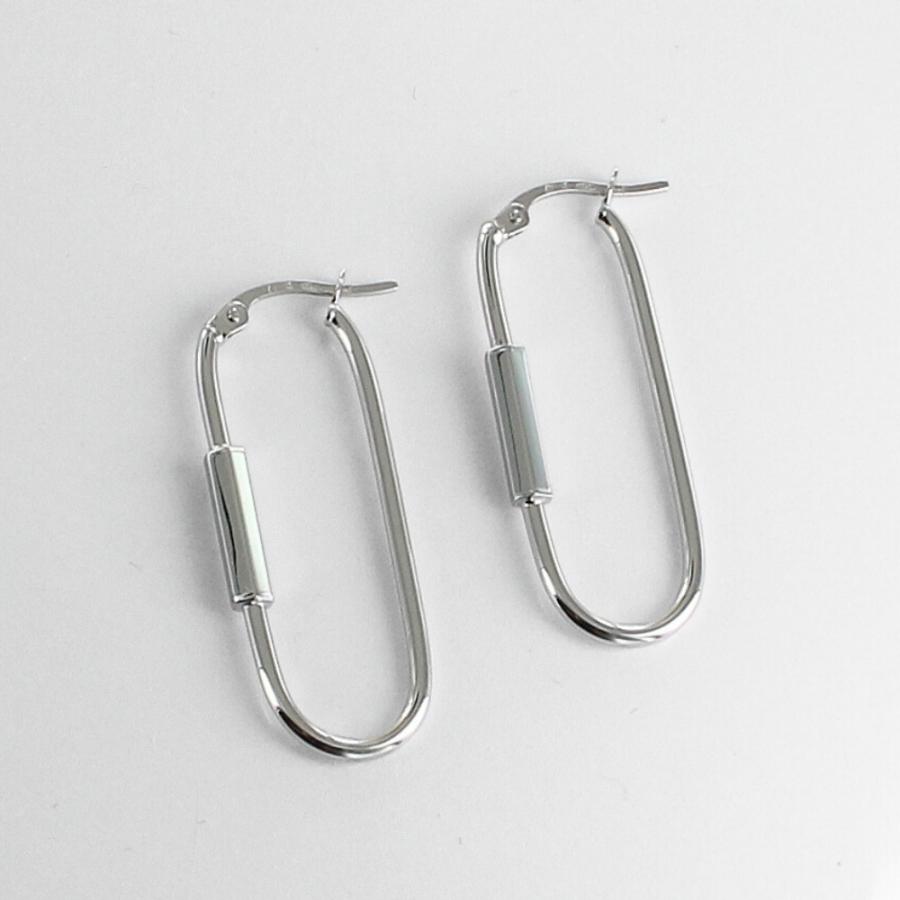 UNOAERRE（ウノアエレ） 正規品 ショッパー付き フープピアス K18 