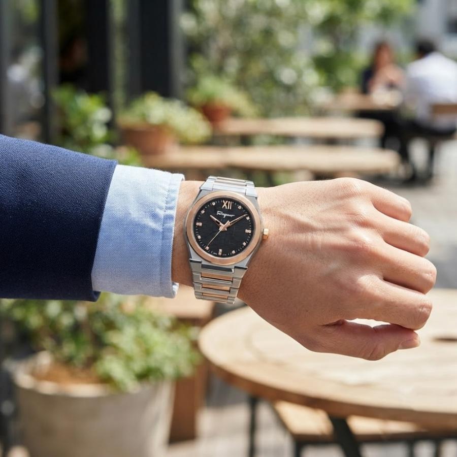 FERRAGAMO（フェラガモ） 腕時計 メンズ ベガ スイス製 40mm ブラウン