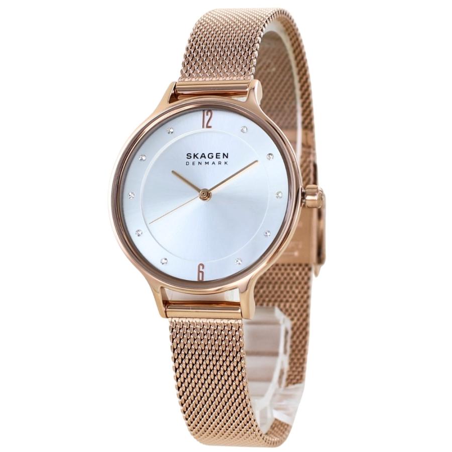 SKAGEN（スカーゲン） 腕時計 手表 レディース スワロフスキー ローズ 