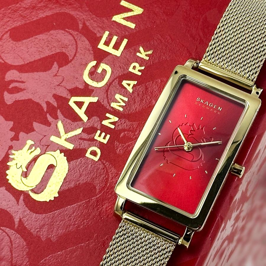 SKAGEN スカーゲン 腕時計 手表 レディース 赤 ゴールド 干支 辰 SKAGEN スカーゲン 腕時計 手表 レディース 赤 ゴールド 干支 辰