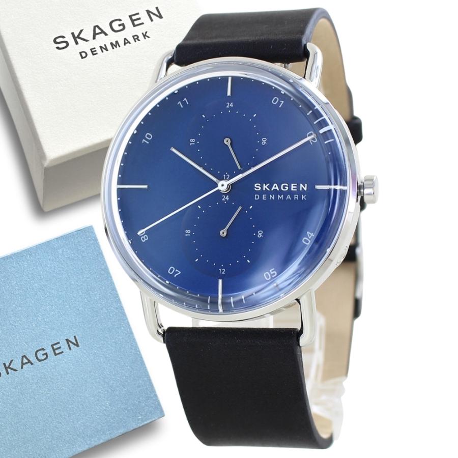 高評価 彼氏 男性 腕時計 メンズ スカーゲン 息子 22 クリスマスプレゼント レザー ブラック ブルー ギフト 友達 父 腕時計 Www Angelguardians Org