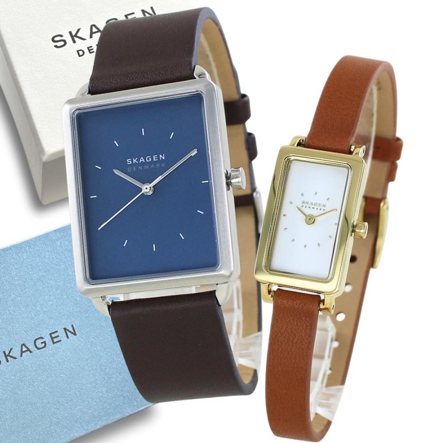 SKAGEN（スカーゲン） ペアウォッチ ペア 腕時計 革ベルト レザー