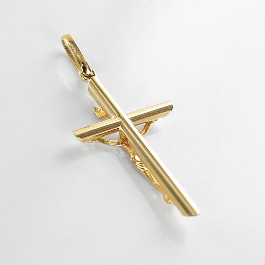 K18 ペンダントトップ ネックレス チャーム クロス 十字架 18金