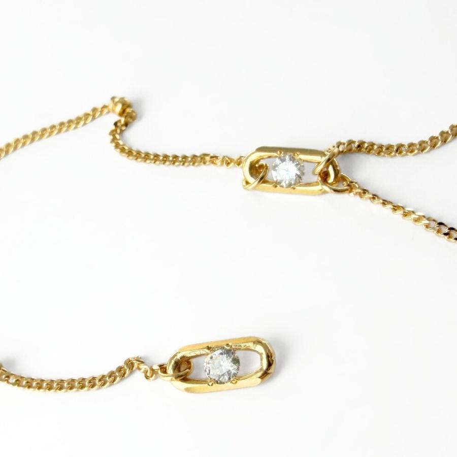 K18 ダイヤモンド ラリエットネックレス Ｙ字 チェーン 0.06ct 誕生日 記念日  爆買 成人 卒業 入学 |  | 03