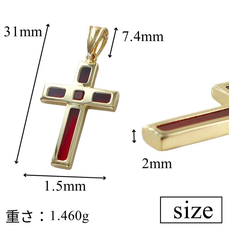 K18 クロス チャーム 18金 ネックレストップ ペンダントヘッド 上品