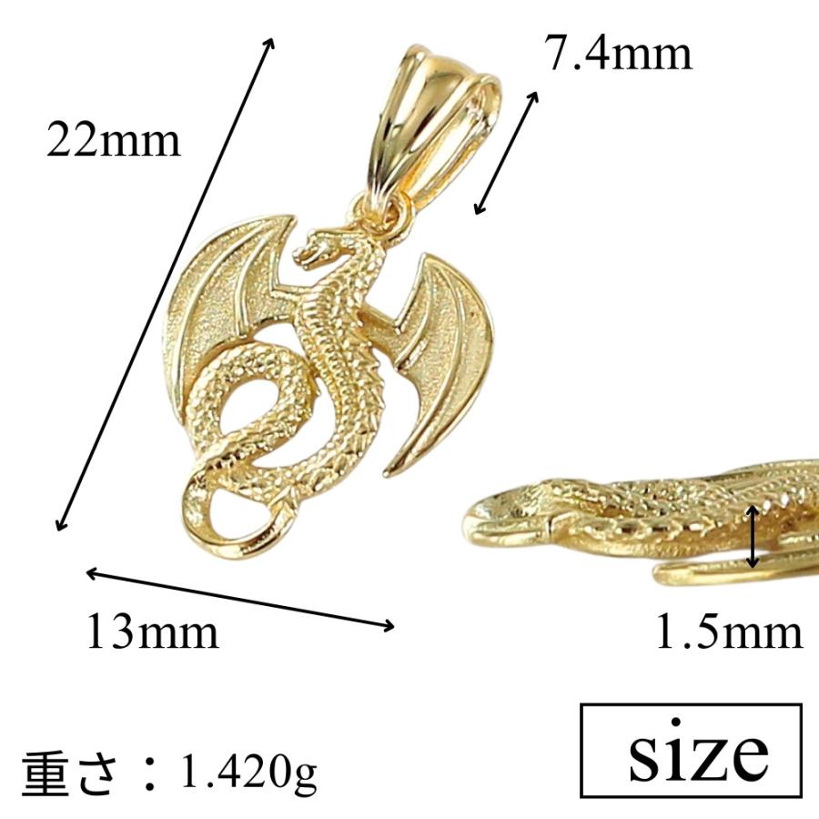 K18 ドラゴン チャーム 18金 ネックレストップ ペンダントヘッド 上品 ゴールド 誕生日 記念日  爆買 成人 卒業 入学 |  | 06