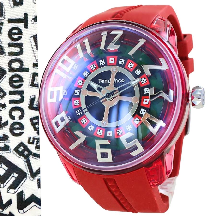 Tendence（テンデンス） 腕時計 メンズ サイコロ レッド 50mm ビッグ