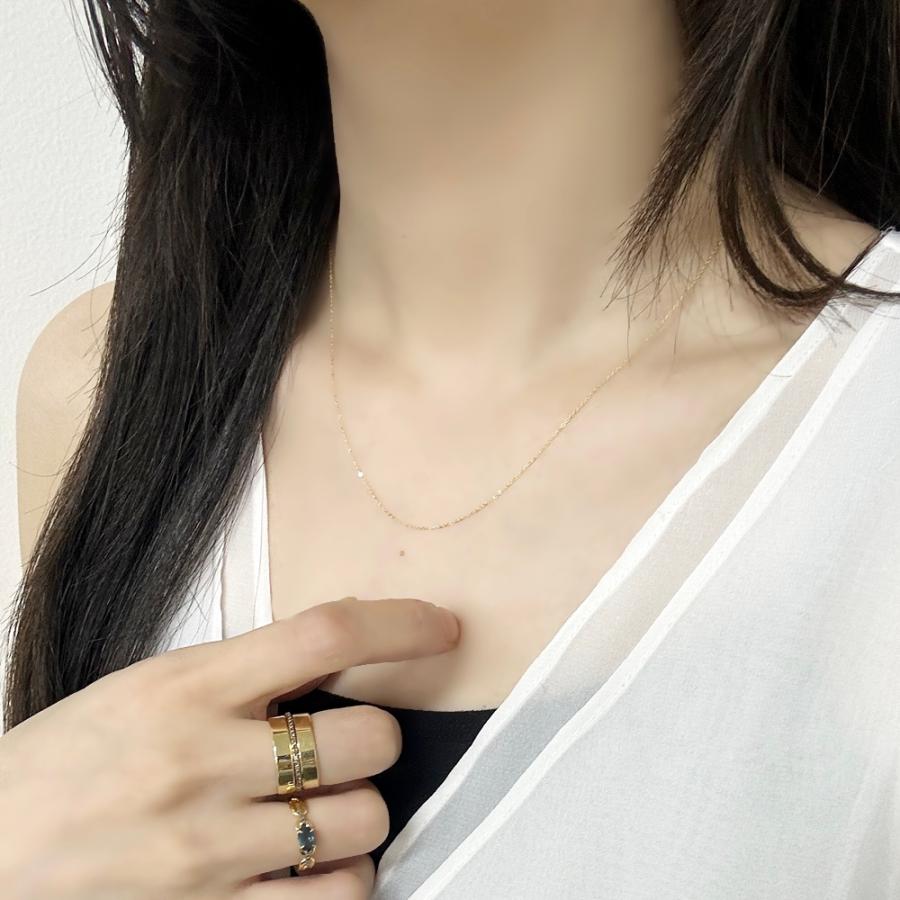 ウノアエレ　ネックレスチェーン　K9 UNOAERRE/ウノアエレコラボ K9 ロザリオ風 Y字ネックレス 通販